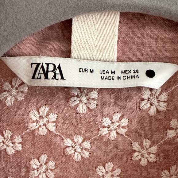 Pink eyelet drop waist dress from Zara - Picture 3 of 3